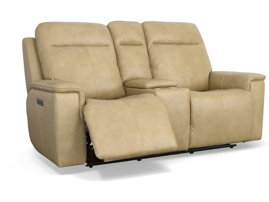 Odell Power Reclining Loveseat with Console and Power Headrests and Lumbar