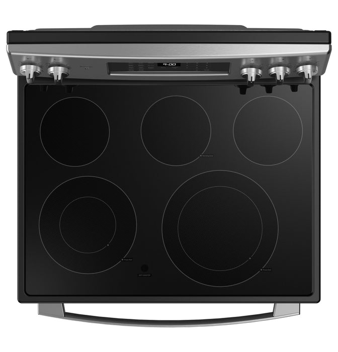 GE Profile™ 30" Smart Free-Standing Electric Convection Fingerprint Resistant Range with No Preheat Air Fry