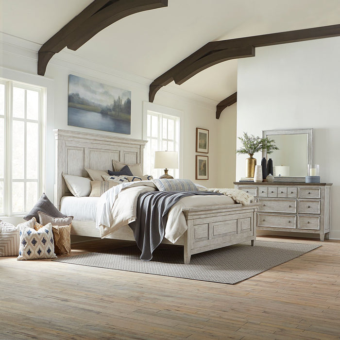 Heartland - King California Panel Bed, Dresser & Mirror