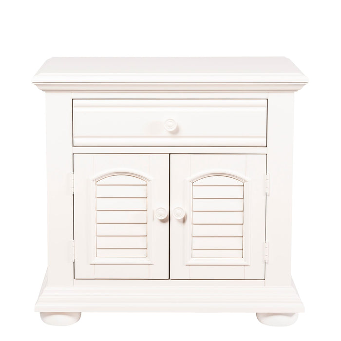 Summer House I - King Panel Bed, Dresser & Mirror, Night Stand