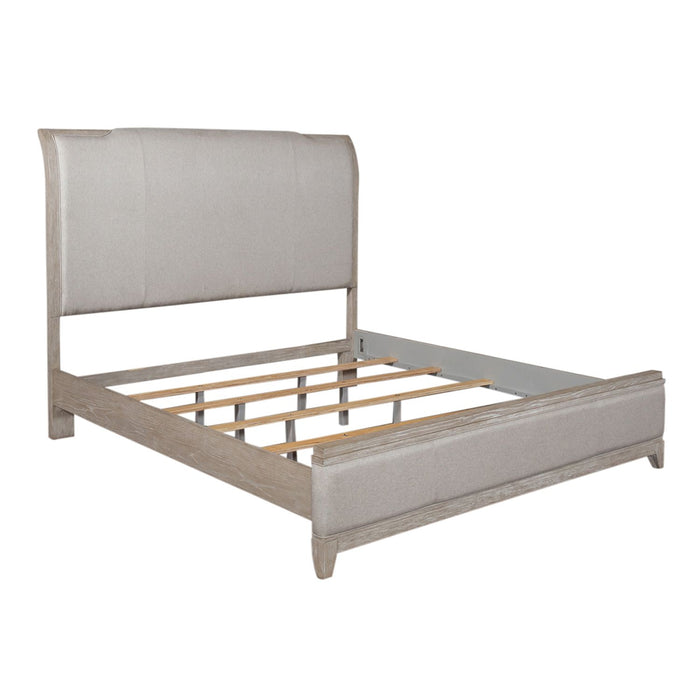 Belmar - King California Upholstered Bed, Dresser & Mirror, Chest
