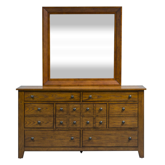 Grandpas Cabin - King California Sleigh Bed, Dresser & Mirror