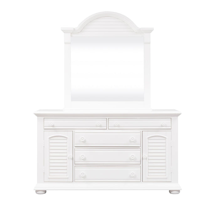 Summer House I - Queen Poster Bed, Dresser & Mirror, Night Stand