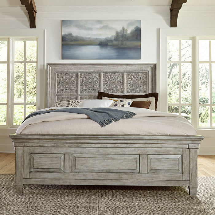 Heartland - King Opt California Panel Bed, Dresser & Mirror, Night Stand