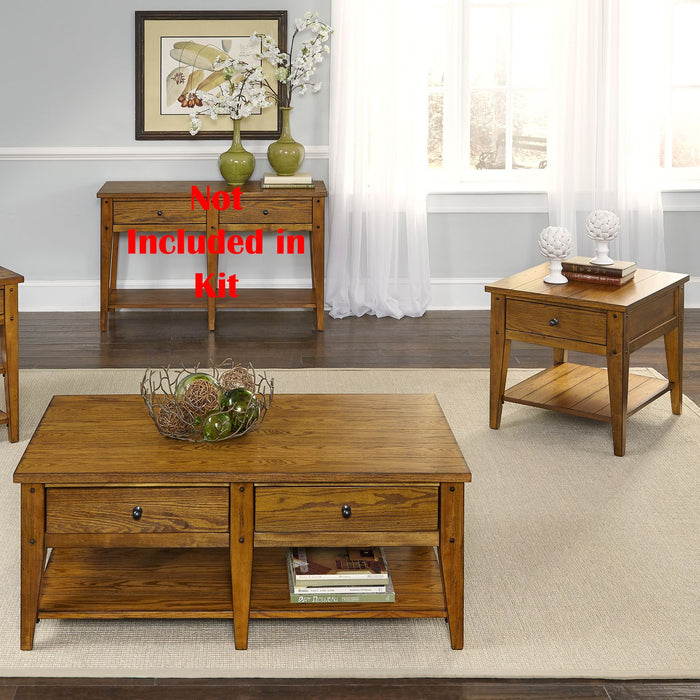 Lake House - 3 Piece Set (1-Cocktail 2-End Tables)