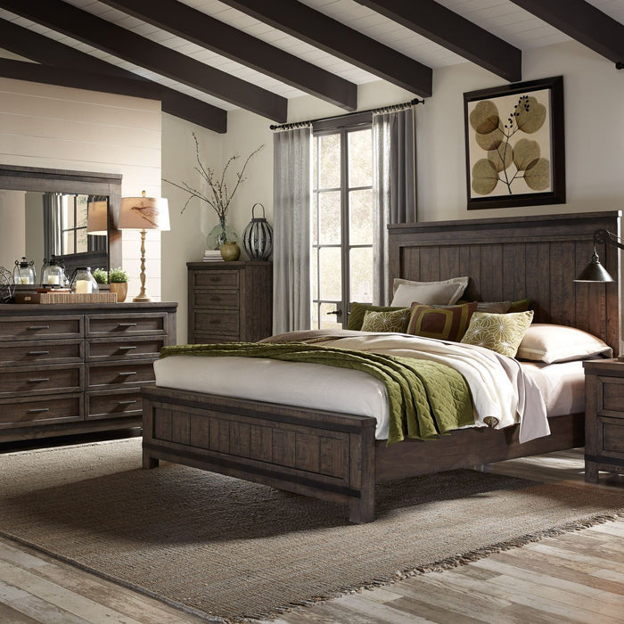 Thornwood Hills - Queen Panel Bed, Dresser & Mirror