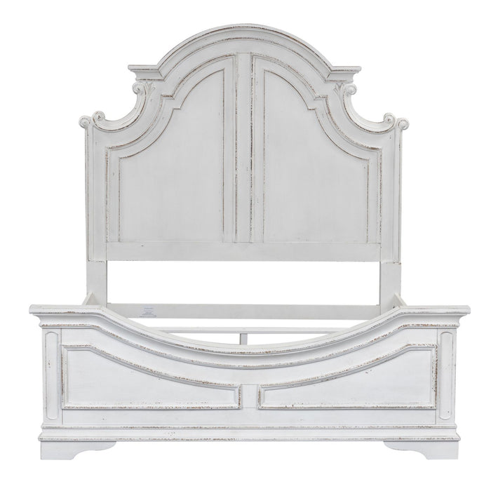 Magnolia Manor - King California Panel Bed, Dresser & Mirror