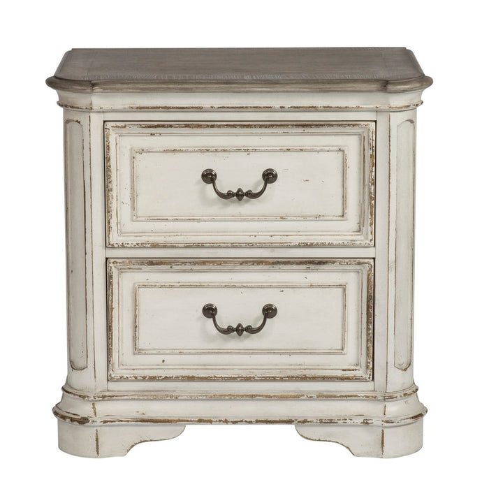 Magnolia Manor - King Panel Bed, Dresser & Mirror, Night Stand