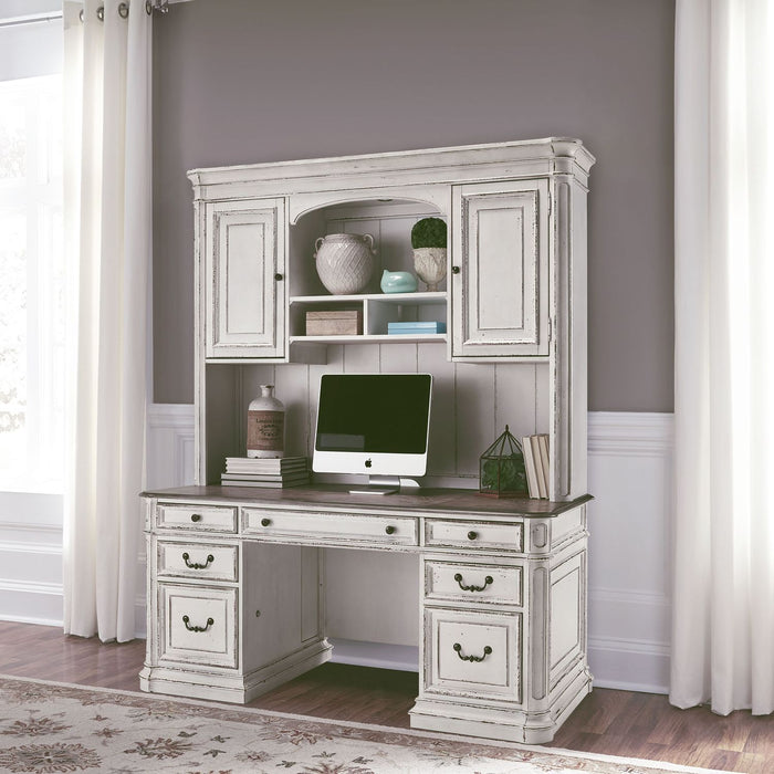 Magnolia Manor - Credenza & Hutch