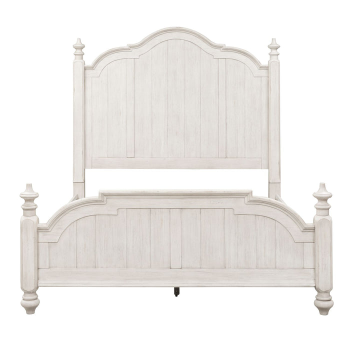 Farmhouse Reimagined - King Poster Bed, Dresser & Mirror, Night Stand