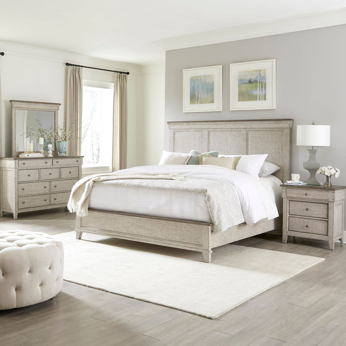 Ivy Hollow - Queen Panel Bed, Dresser & Mirror, Night Stand