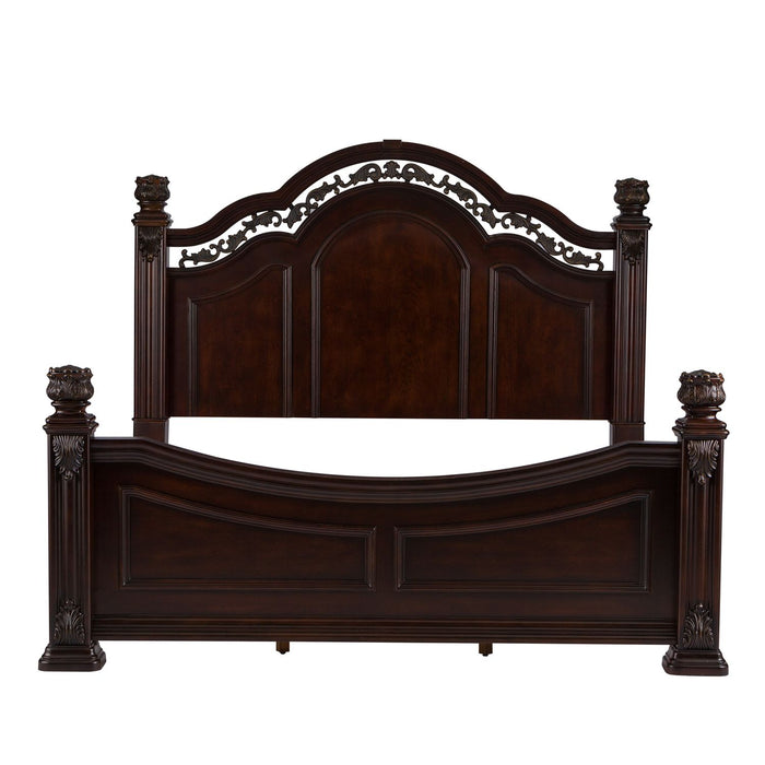 Messina Estates - King Poster Bed, Dresser & Mirror, Chest