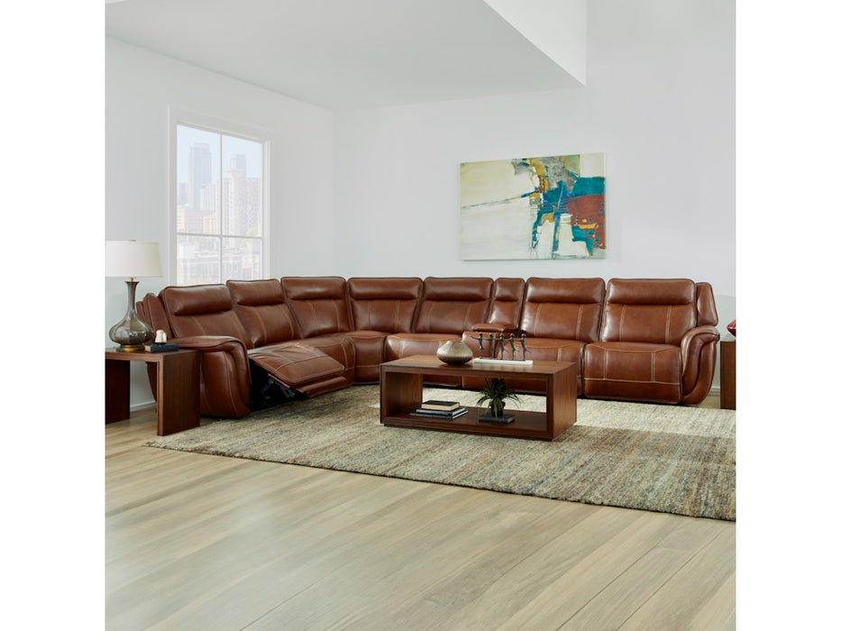 Swift Power Reclining Sectional with Power Headrests and Lumbar