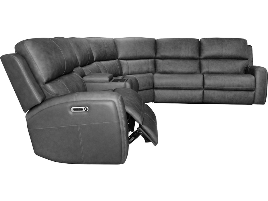 Linden Power Reclining Sectional with Power Headrests and Lumbar