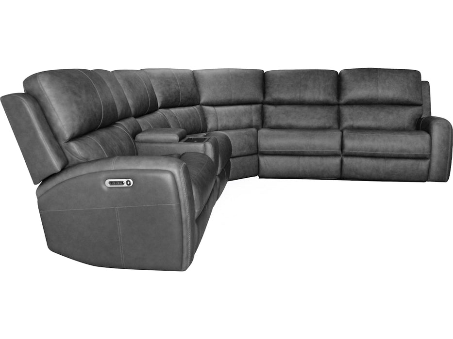 Linden Power Reclining Sectional with Power Headrests and Lumbar