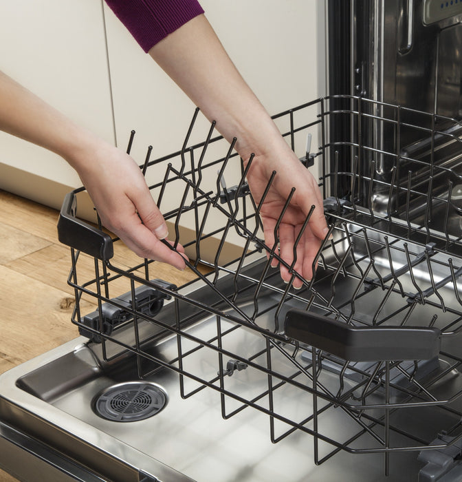 GE® Hybrid Stainless Steel Interior Dishwasher with Front Controls