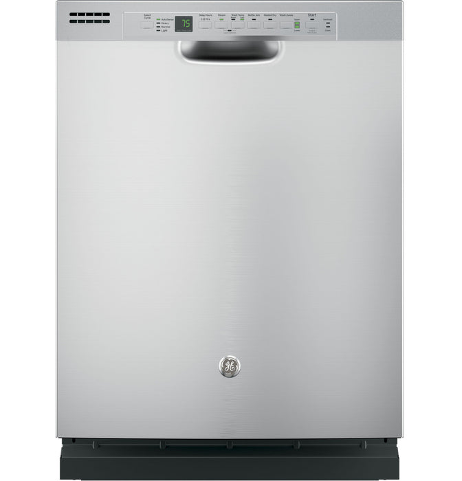 GE® Hybrid Stainless Steel Interior Dishwasher with Front Controls