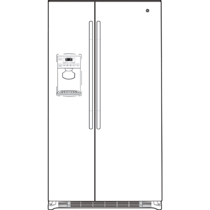 GE® ENERGY STAR® 25.9 Cu. Ft. Side-By-Side Refrigerator with Dispenser