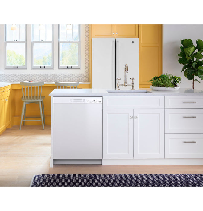 GE® ENERGY STAR® Front Control with Plastic Interior Dishwasher with Sanitize Cycle & Dry Boost