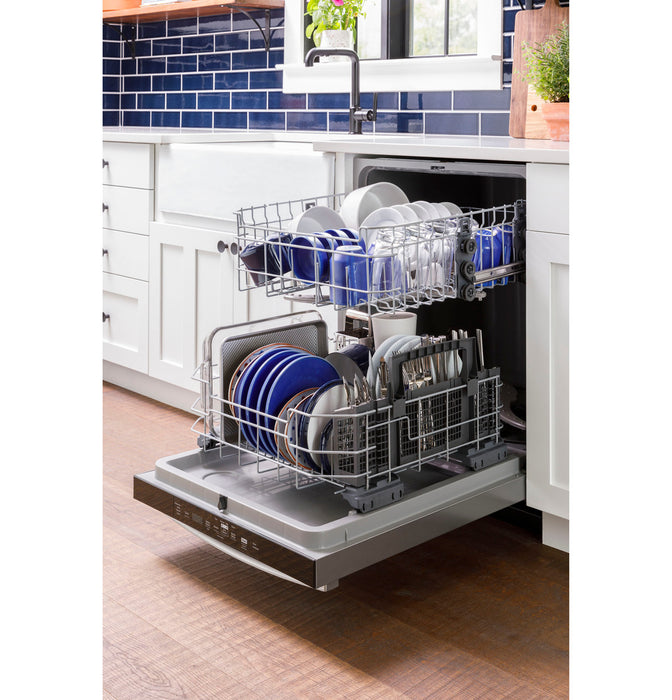 GE® ENERGY STAR® Front Control with Plastic Interior Dishwasher with Sanitize Cycle & Dry Boost