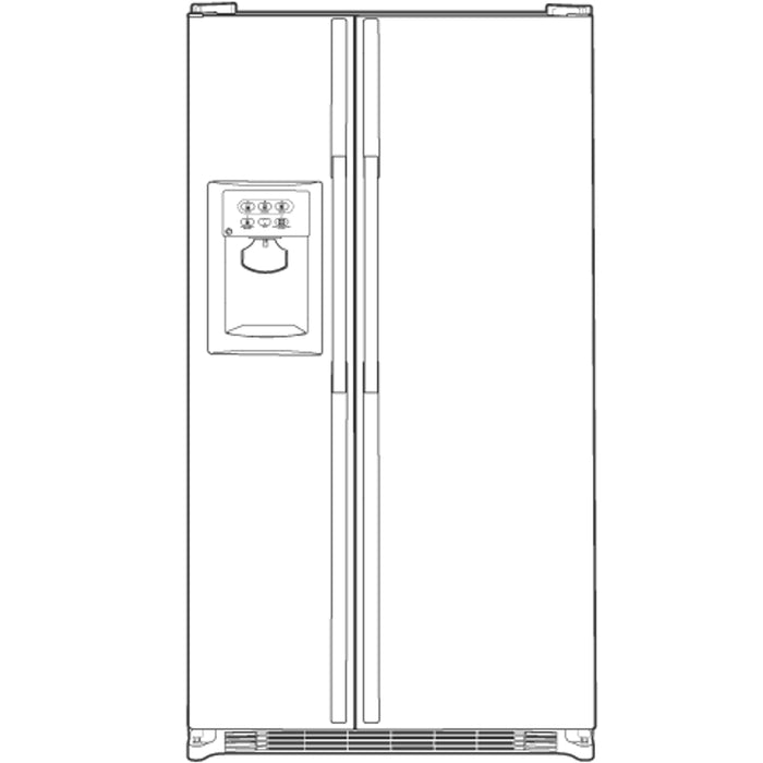 GE® ENERGY STAR® 25.4 Cu. Ft. Side-By-Side Refrigerator with Dispenser