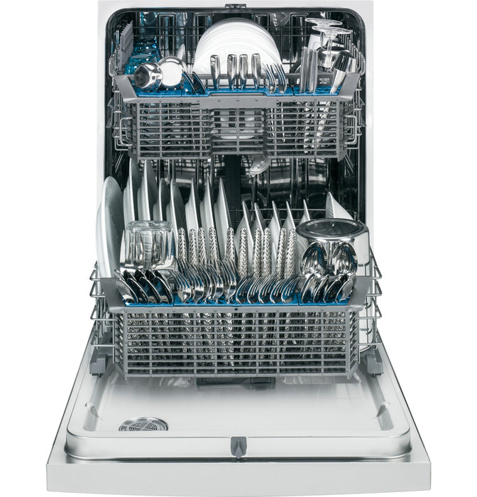 GE® Stainless Steel Interior Dishwasher with Front Controls