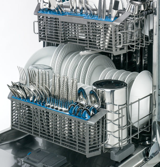 GE® Stainless Steel Interior Dishwasher with Front Controls