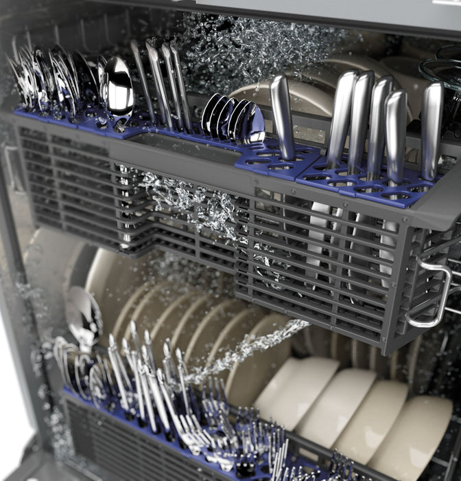 GE® Stainless Steel Interior Dishwasher with Front Controls