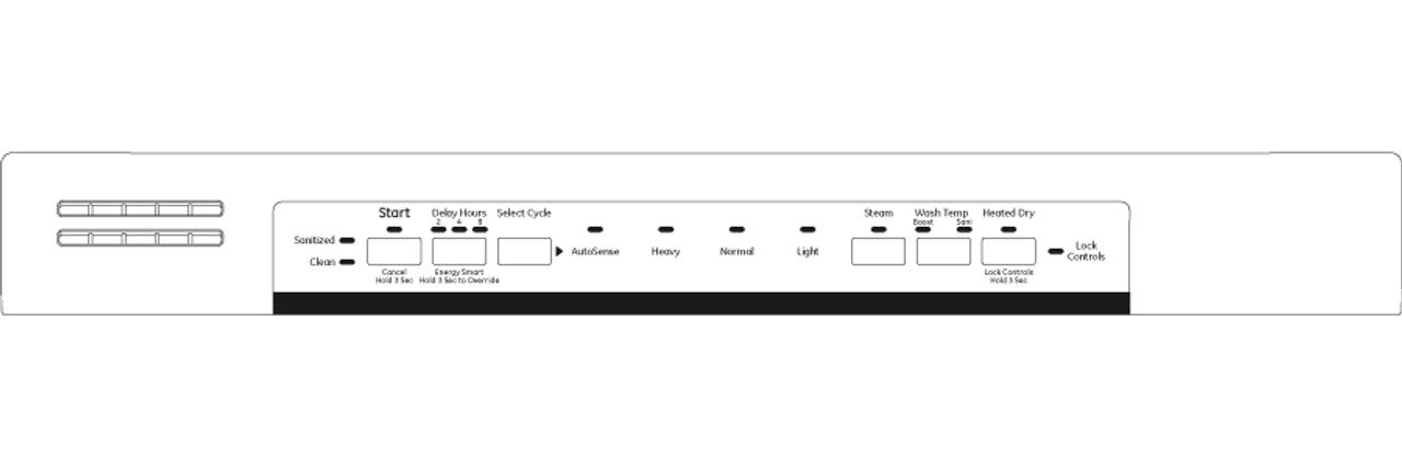 GE® Stainless Steel Interior Dishwasher with Front Controls