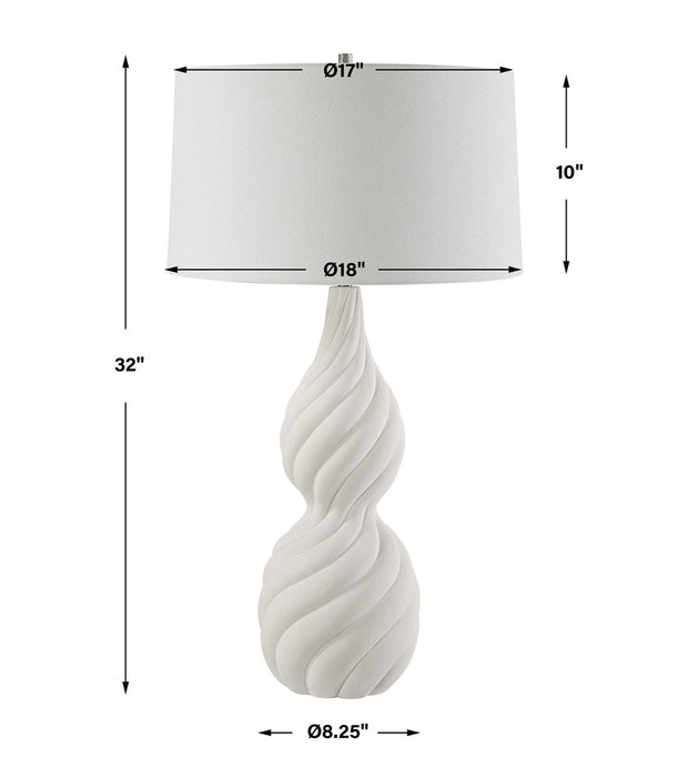 TWISTED SWIRL TABLE LAMP