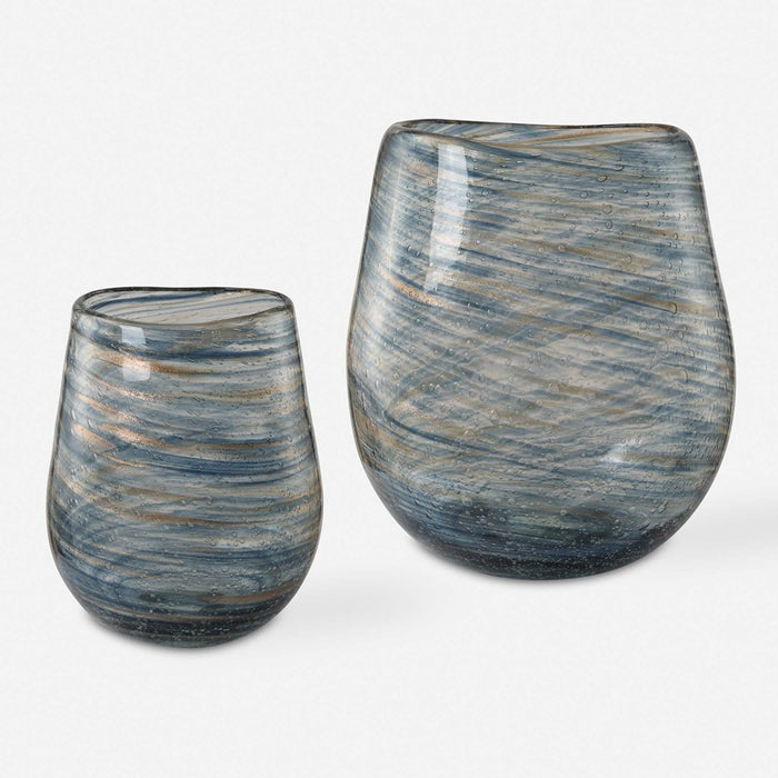 AURORA SWIRL, VASES, S/2