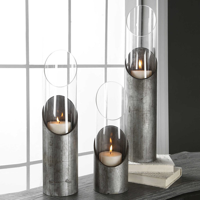 KARTER CANDLEHOLDERS, S/3