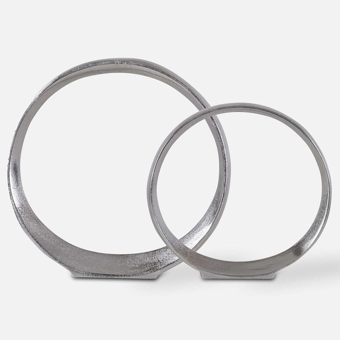 ORBITS RING SCULPTURES, NICKEL, S/2