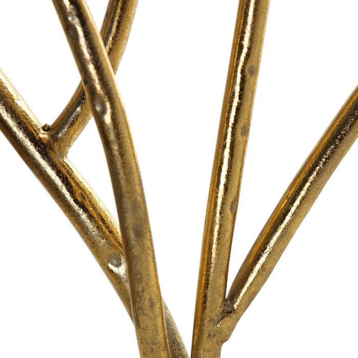 GOLD BRANCHES DECORATIVE FIREPLACE SCREEN