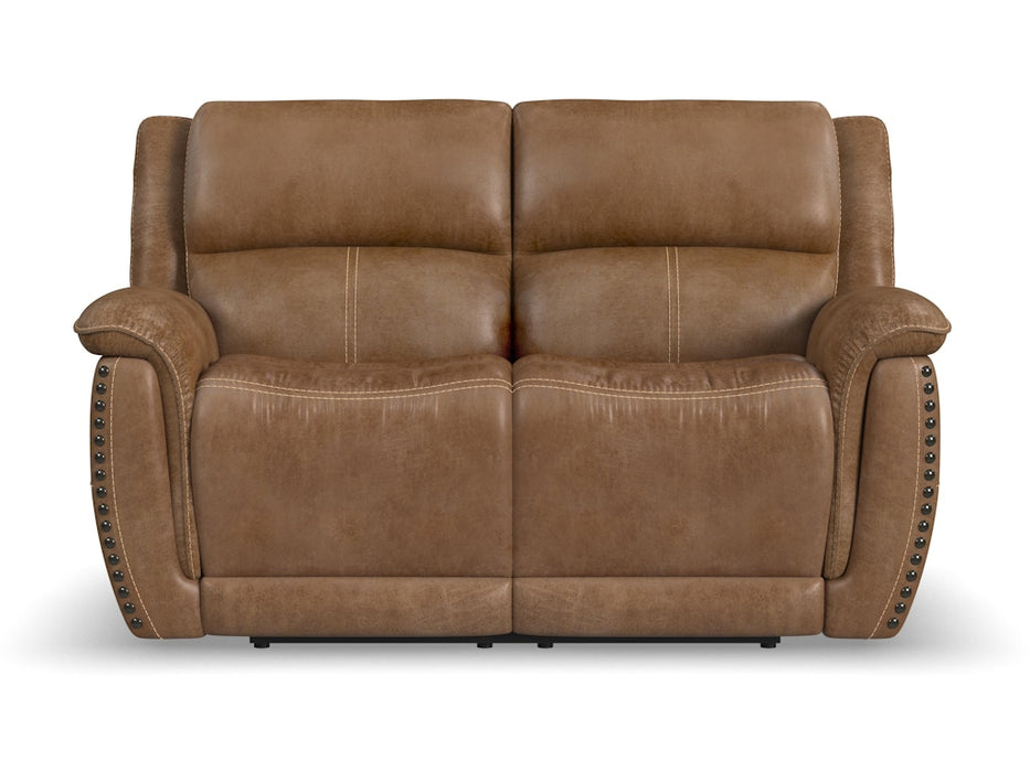 Beau Power Reclining Loveseat with Power Headrests