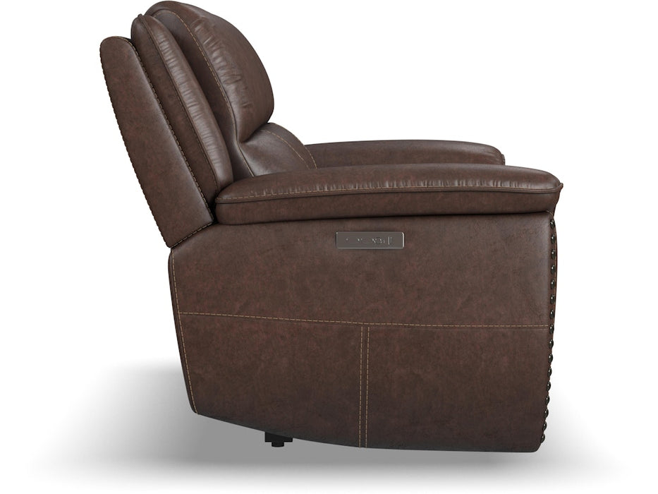 Beau Power Reclining Loveseat with Power Headrests