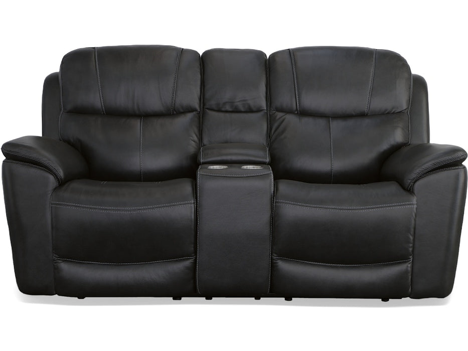 Crew Power Reclining Loveseat with Console and Power Headrests and Lumbar