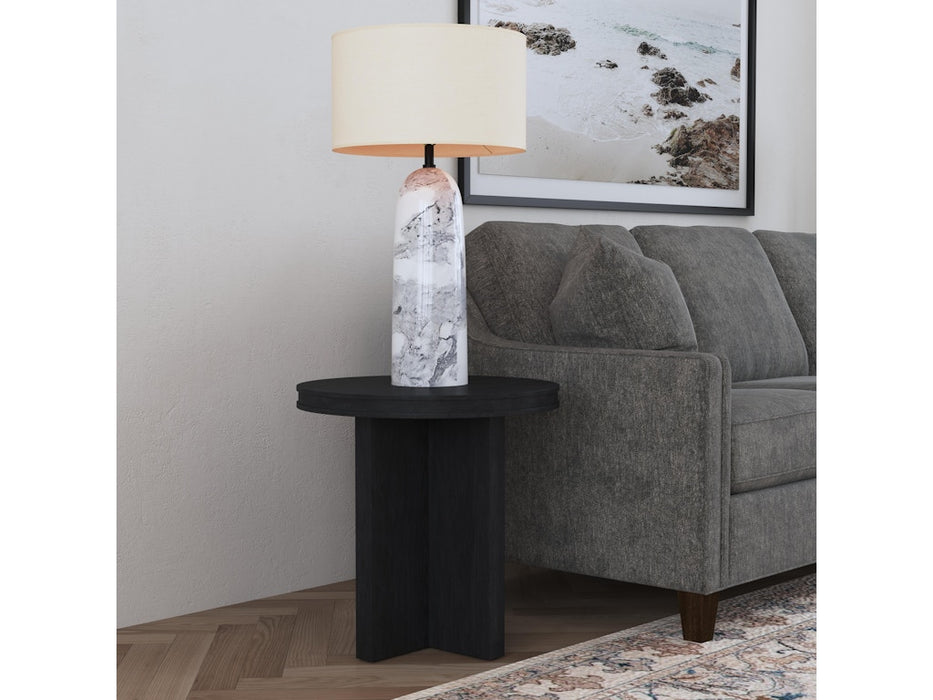 Waterfall Round End Table