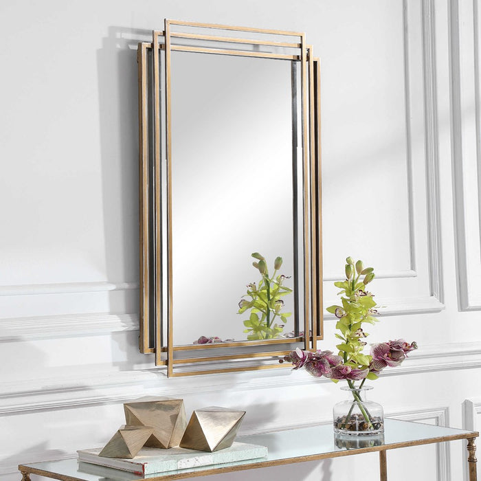 AMHERST MIRROR, GOLD