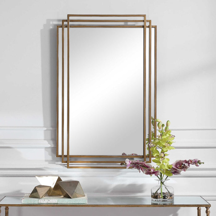 AMHERST MIRROR, GOLD