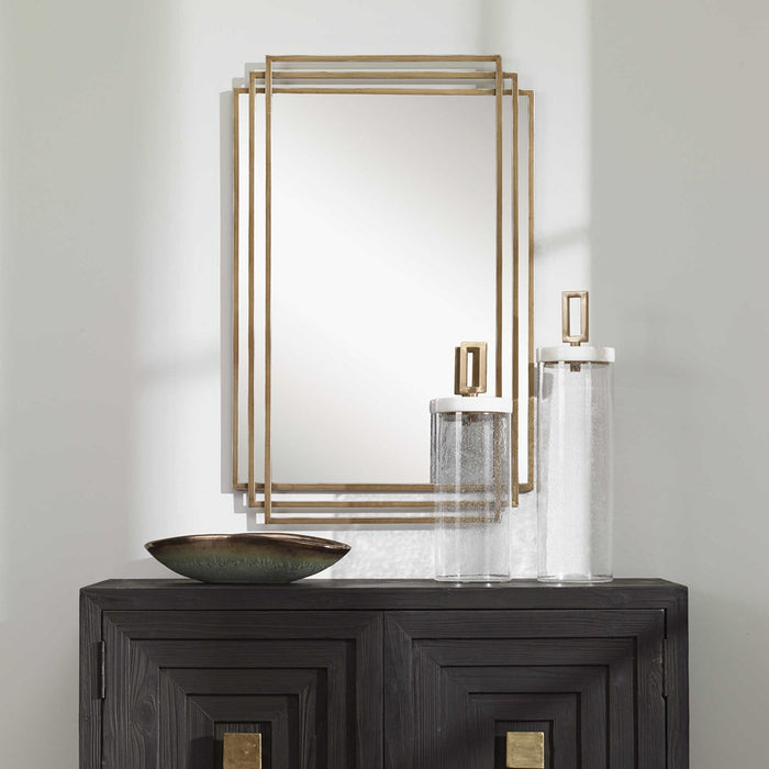 AMHERST MIRROR, GOLD