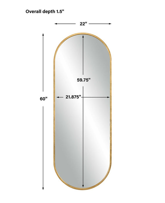 VARINA TALL MIRROR, GOLD