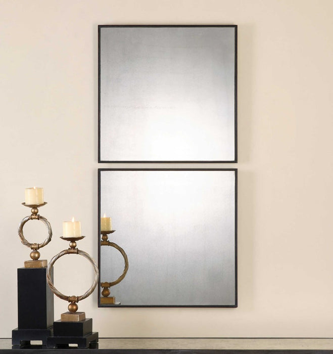 MATTY SQUARE MIRRORS, S/2