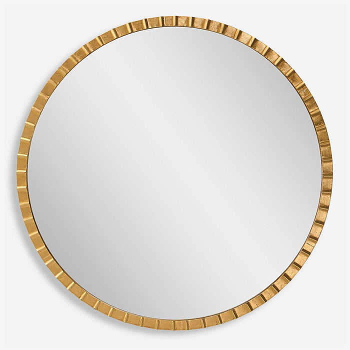 DANDRIDGE ROUND MIRROR, GOLD