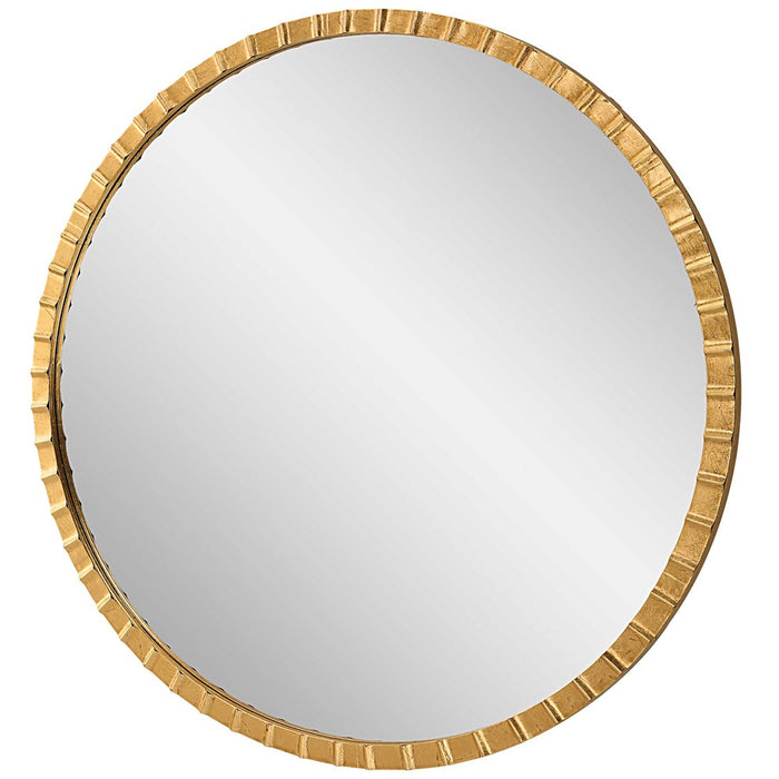 DANDRIDGE ROUND MIRROR, GOLD