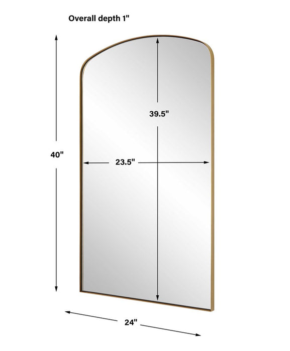 TORDERA ARCH MIRROR, BRASS