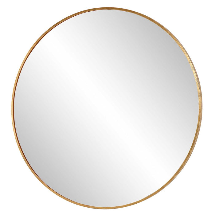 JUNIUS LARGE ROUND MIRROR, GOLD