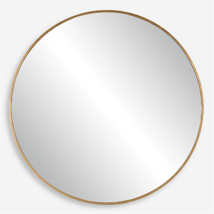 JUNIUS LARGE ROUND MIRROR, GOLD