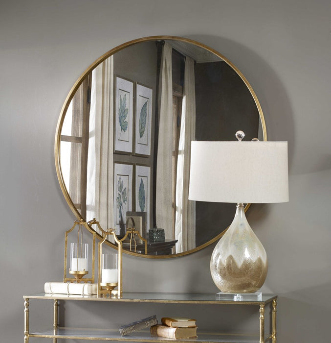 JUNIUS ROUND MIRROR, GOLD