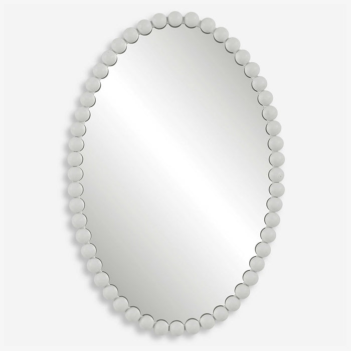 SERNA OVAL MIRROR, WHITE